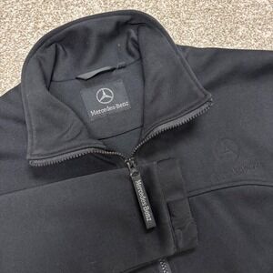 Mercedes-Benz Driving Jacket Mens Small Full Zip Embroidered Logo Black